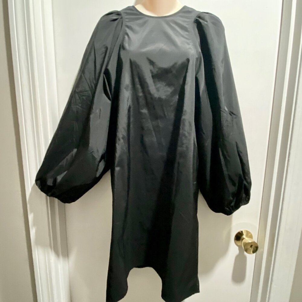 3) H&M Dark Academia Goth Grunge Minimalist Boho Whimsigoth  Bishop Sl. Dress XS